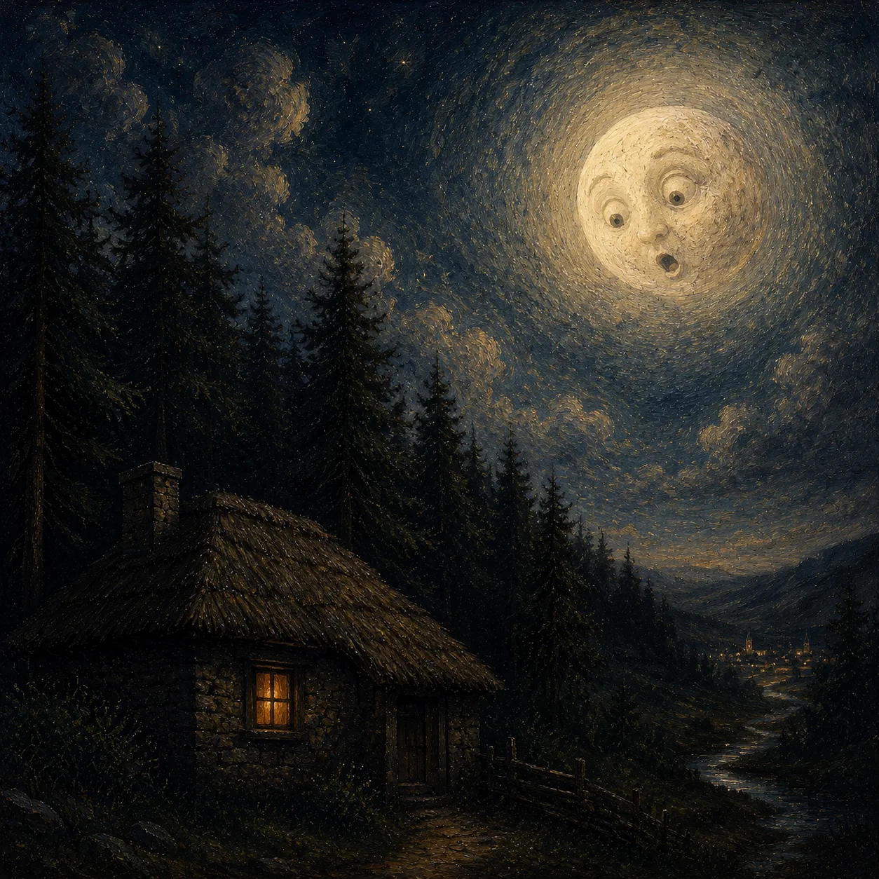 Illustration for: The Moon Notices