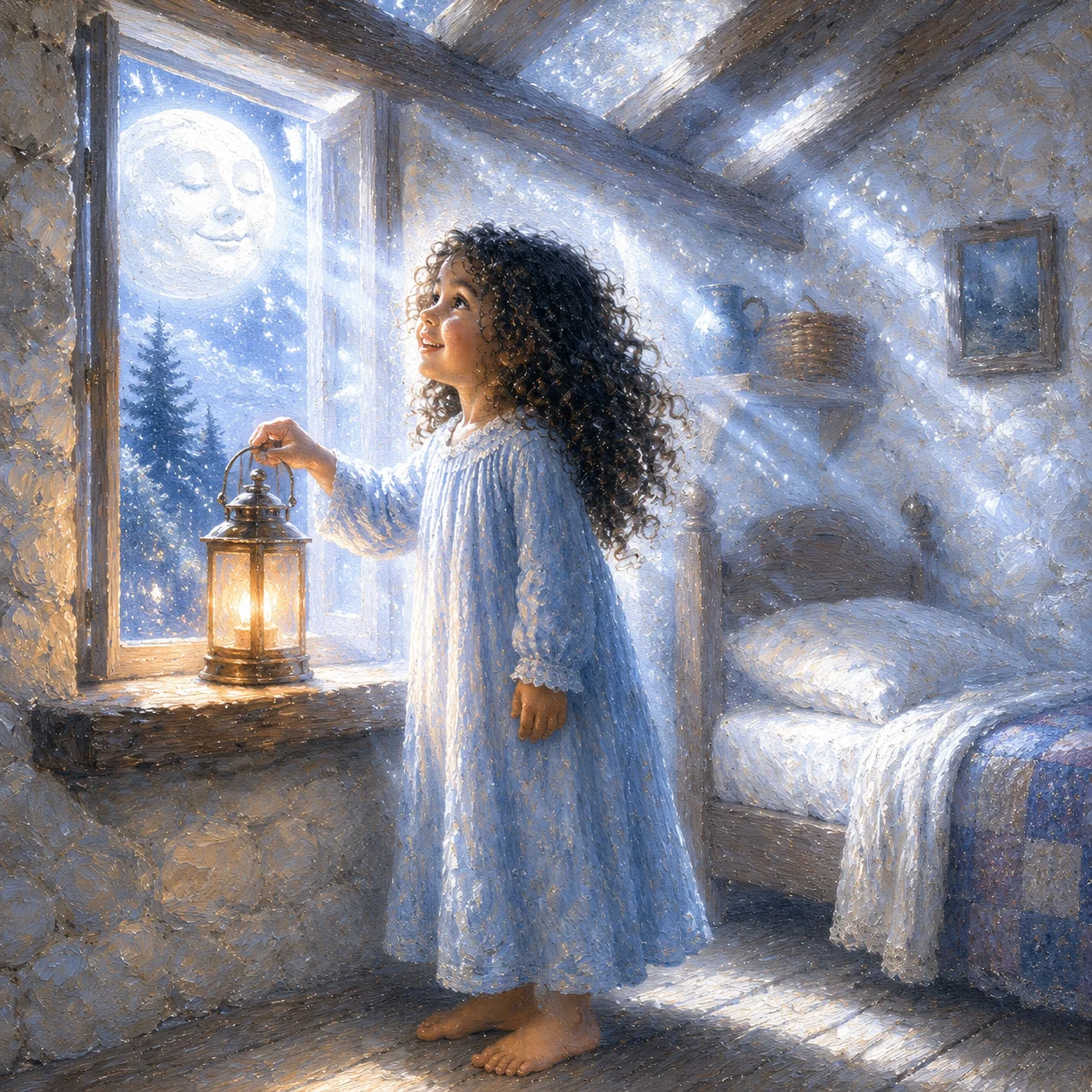 Illustration for: Wrapped in Silver Brightness