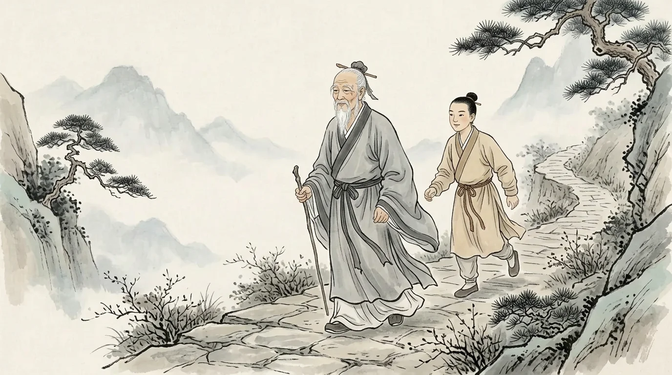 Illustration for: 前后相随的步伐