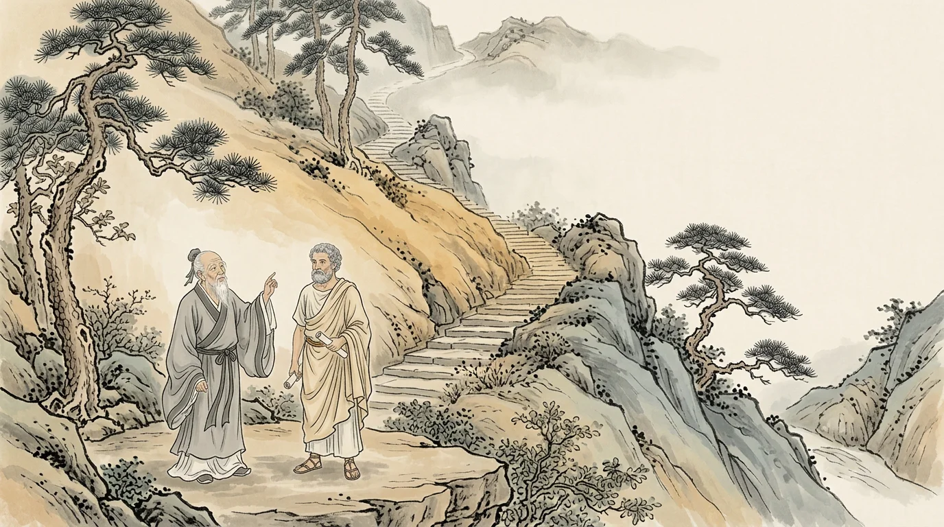 Illustration for: 东西方哲学的呼应