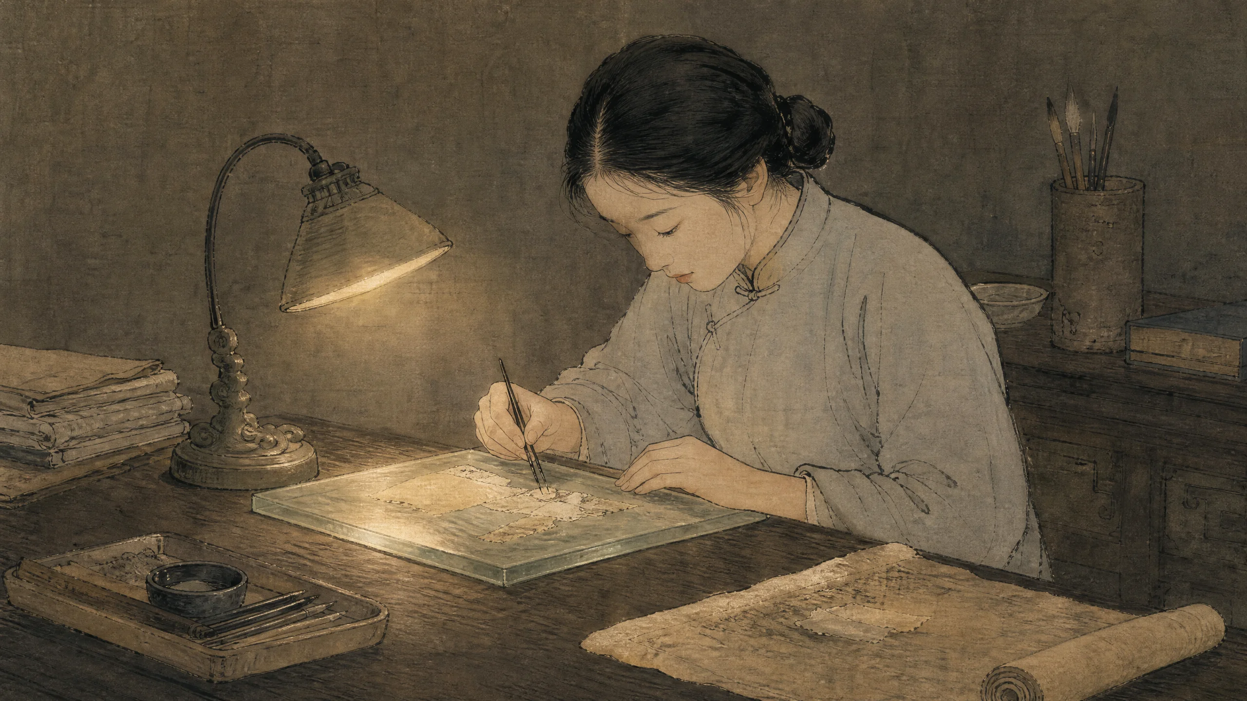 Illustration for: 整理室的微光