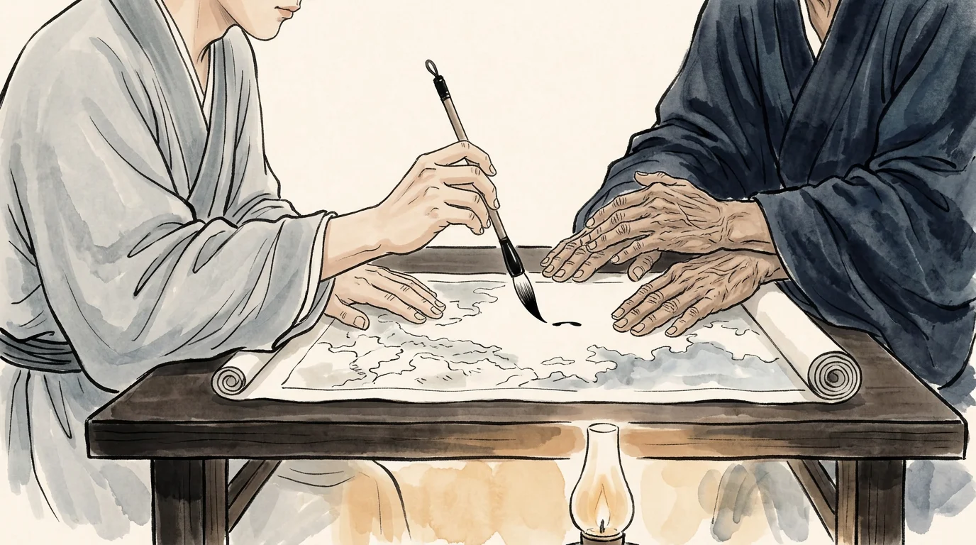 Illustration for: 被按住的笔