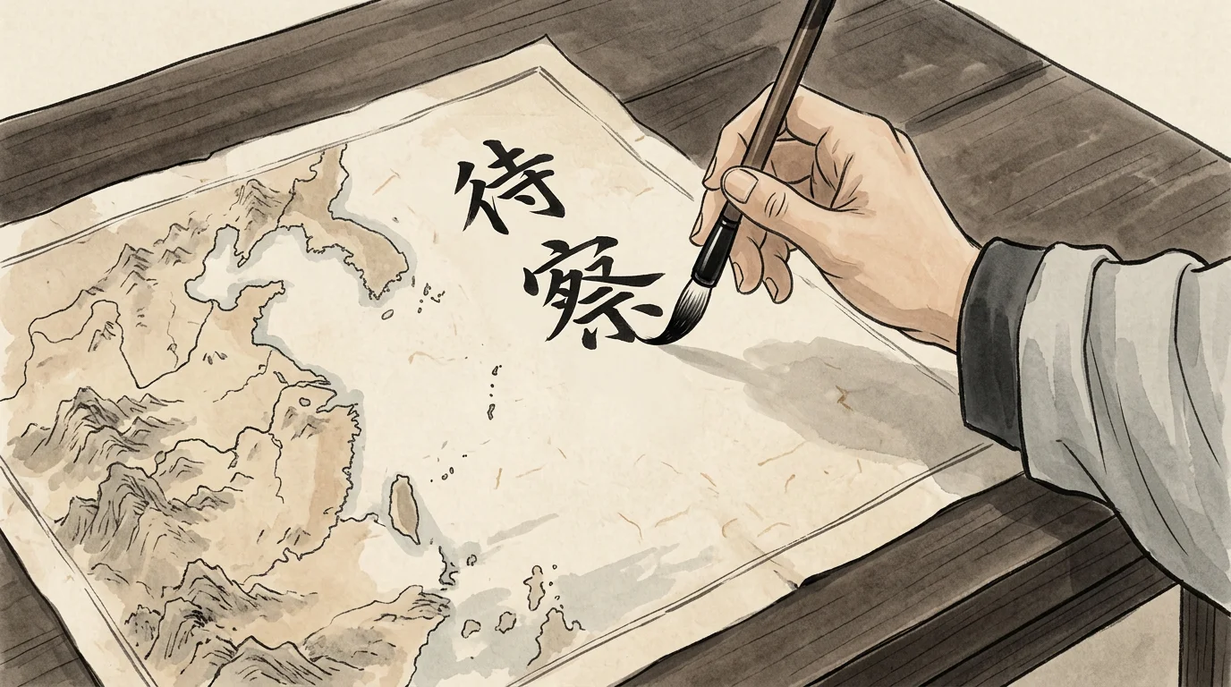 Illustration for: 写下“待察”