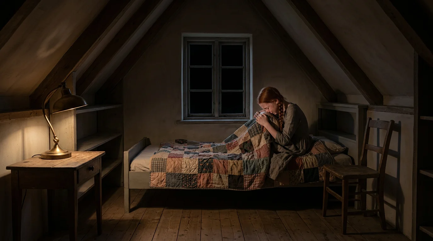 Illustration for: Under the Patchwork Quilt