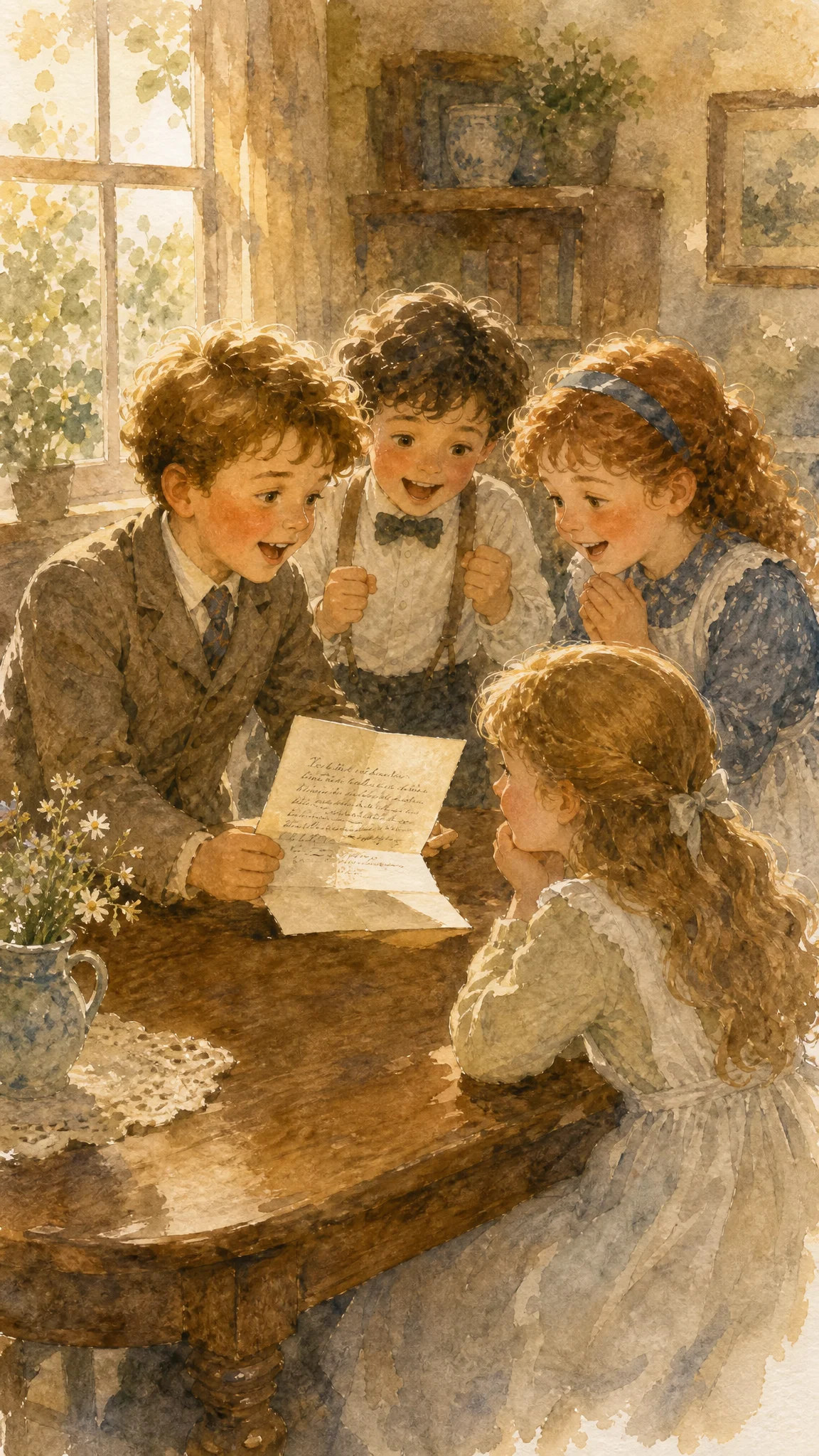 Illustration for: The Letter on the Table