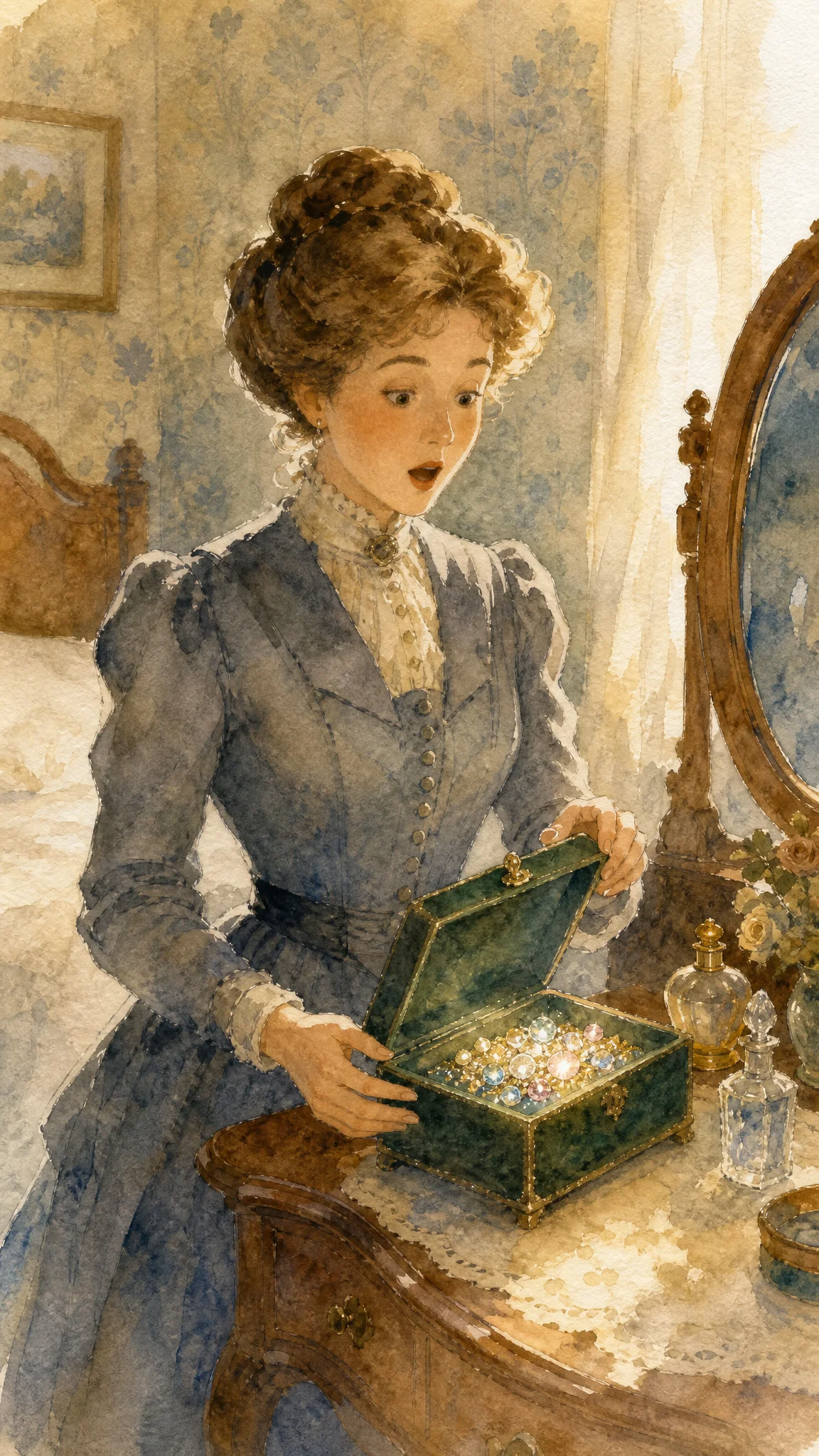 Illustration for: The Green Velvet Box