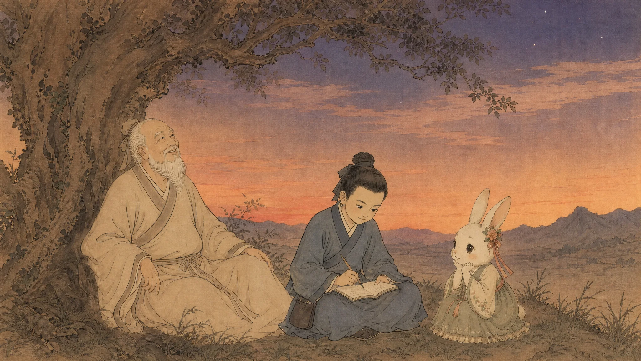 Illustration for: 听见水声