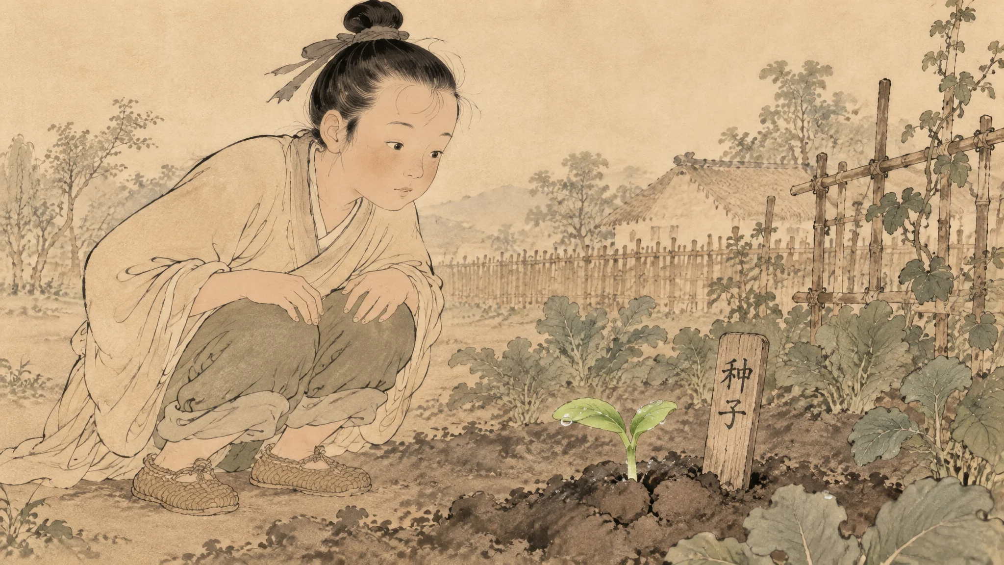 Illustration for: 发芽的种子