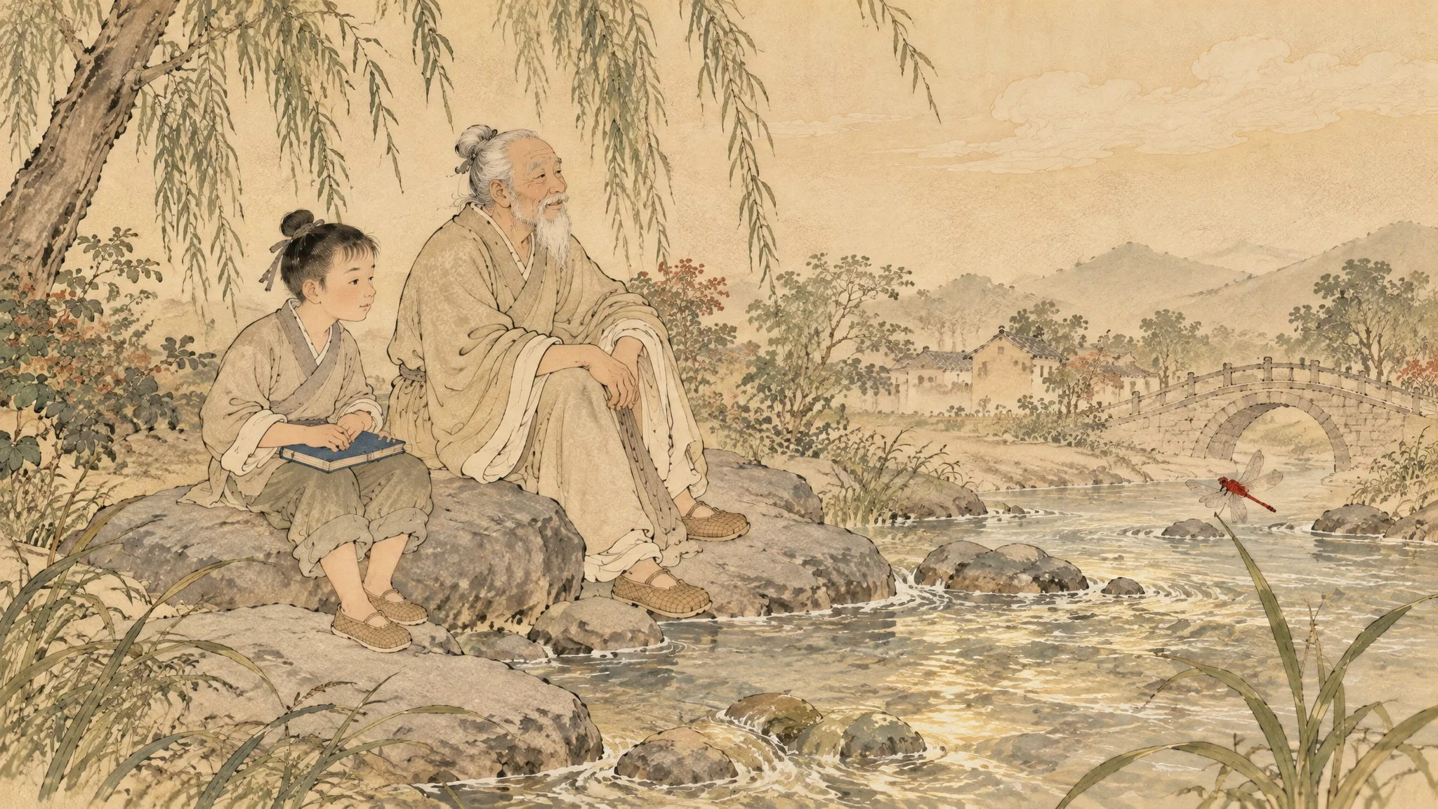 Illustration for: 溪边的安静