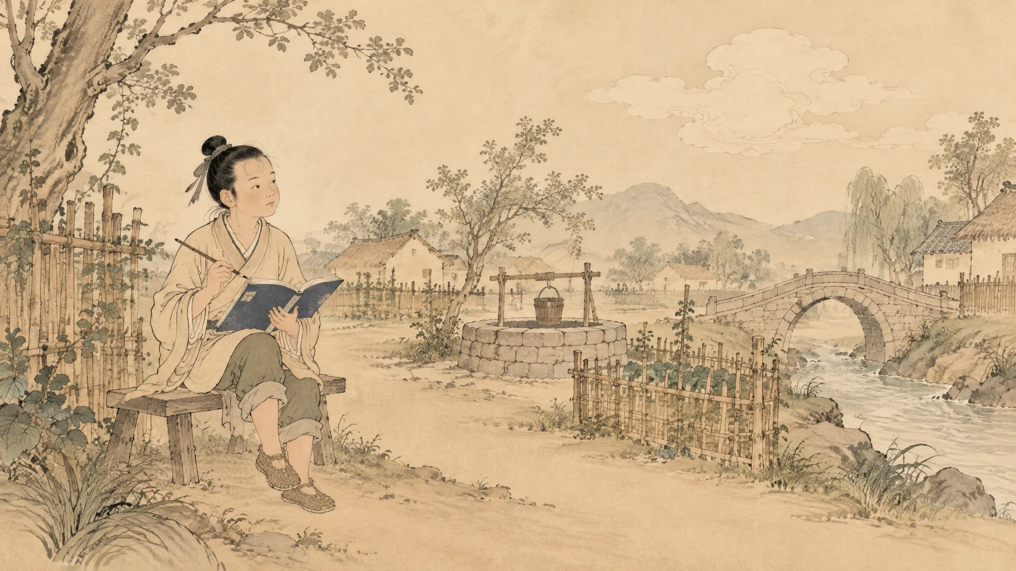 Illustration for: 蓝布名字本