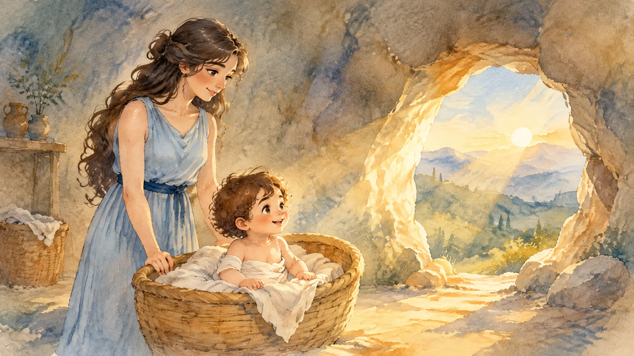 Illustration for: 晨光中的摇篮