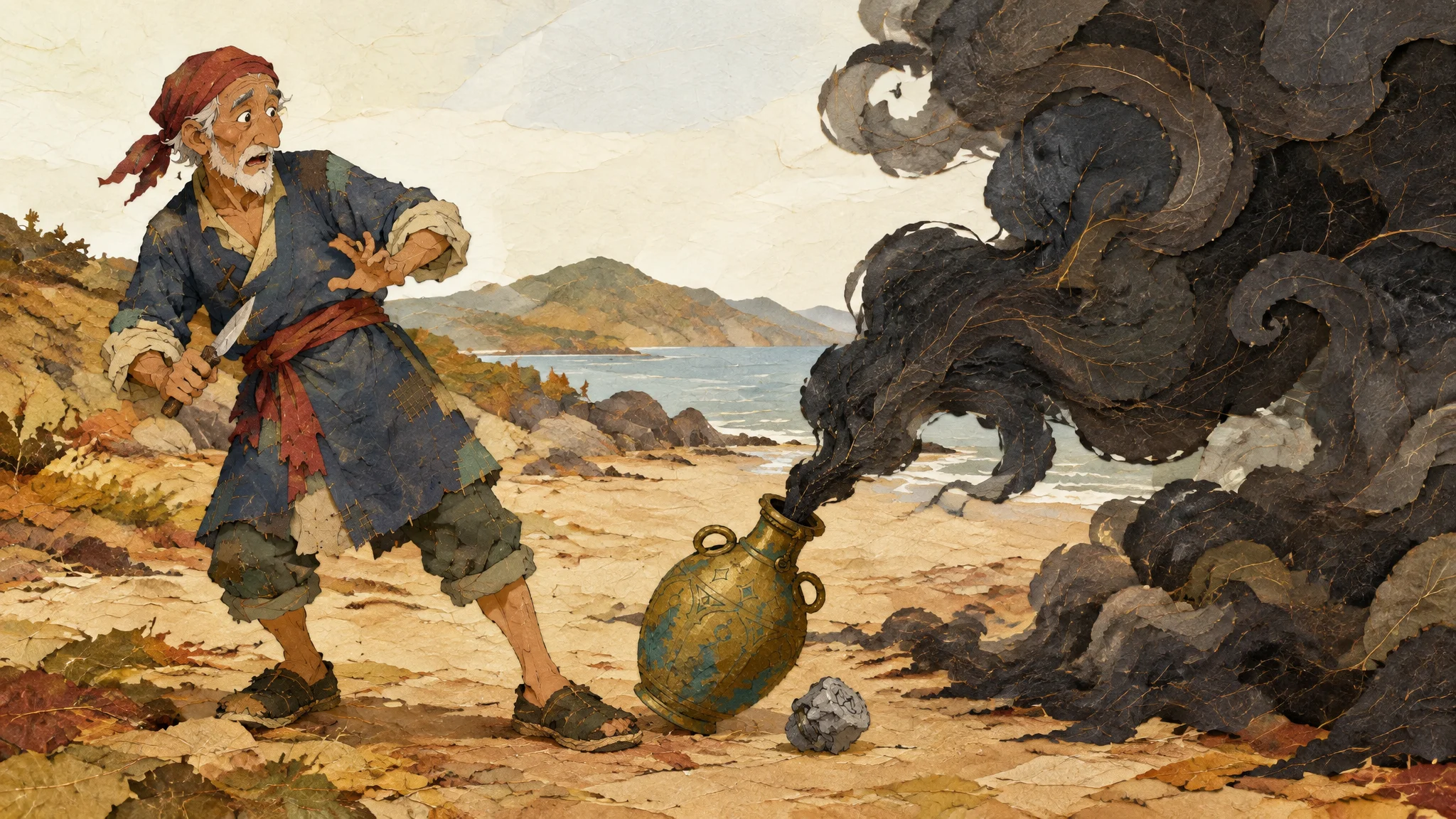 Illustration for: 升腾的黑烟