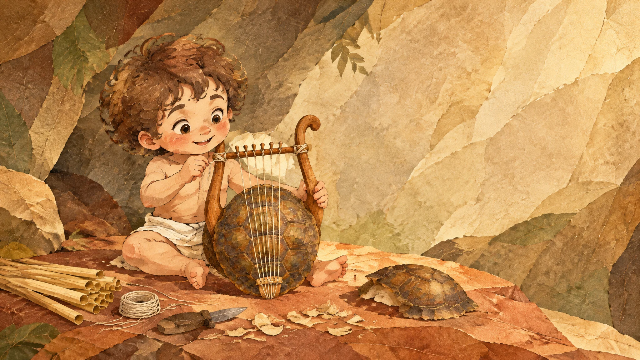Illustration for: 奇妙的龟壳琴